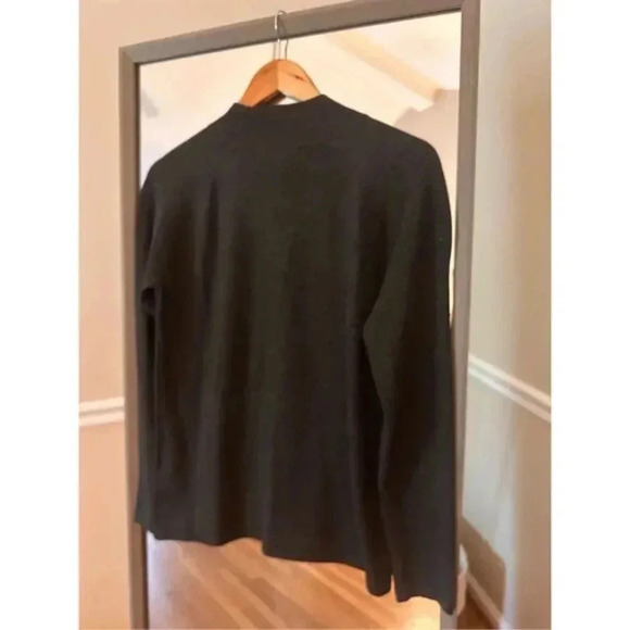 Cable & Gauge Metallic Gray Mock Neck Sweater Small - Picture 6 of 7